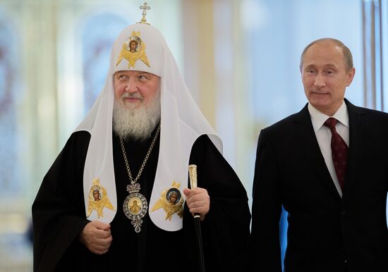 Vladimir Putin meets with top Orthodox Church clergy