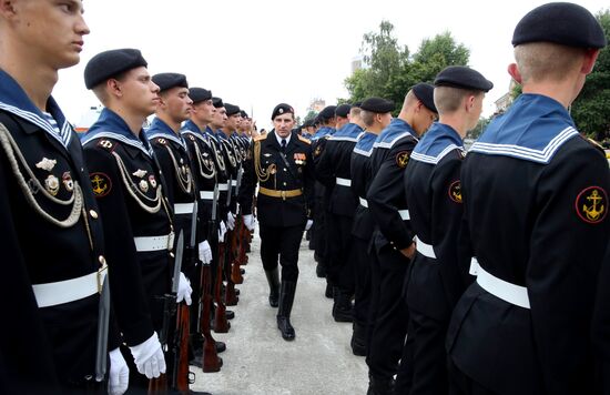 Parade rehearsal for RF Navy Day in Baltiysk