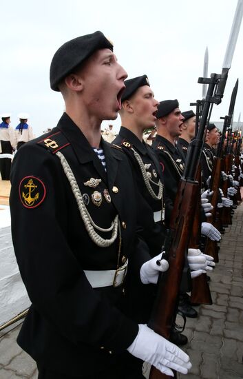 Parade rehearsal for RF Navy Day in Baltiysk