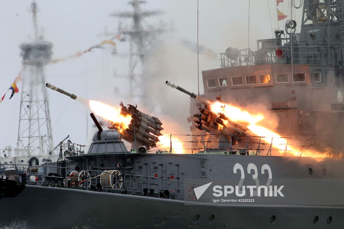 Parade rehearsal for RF Navy Day in Baltiysk