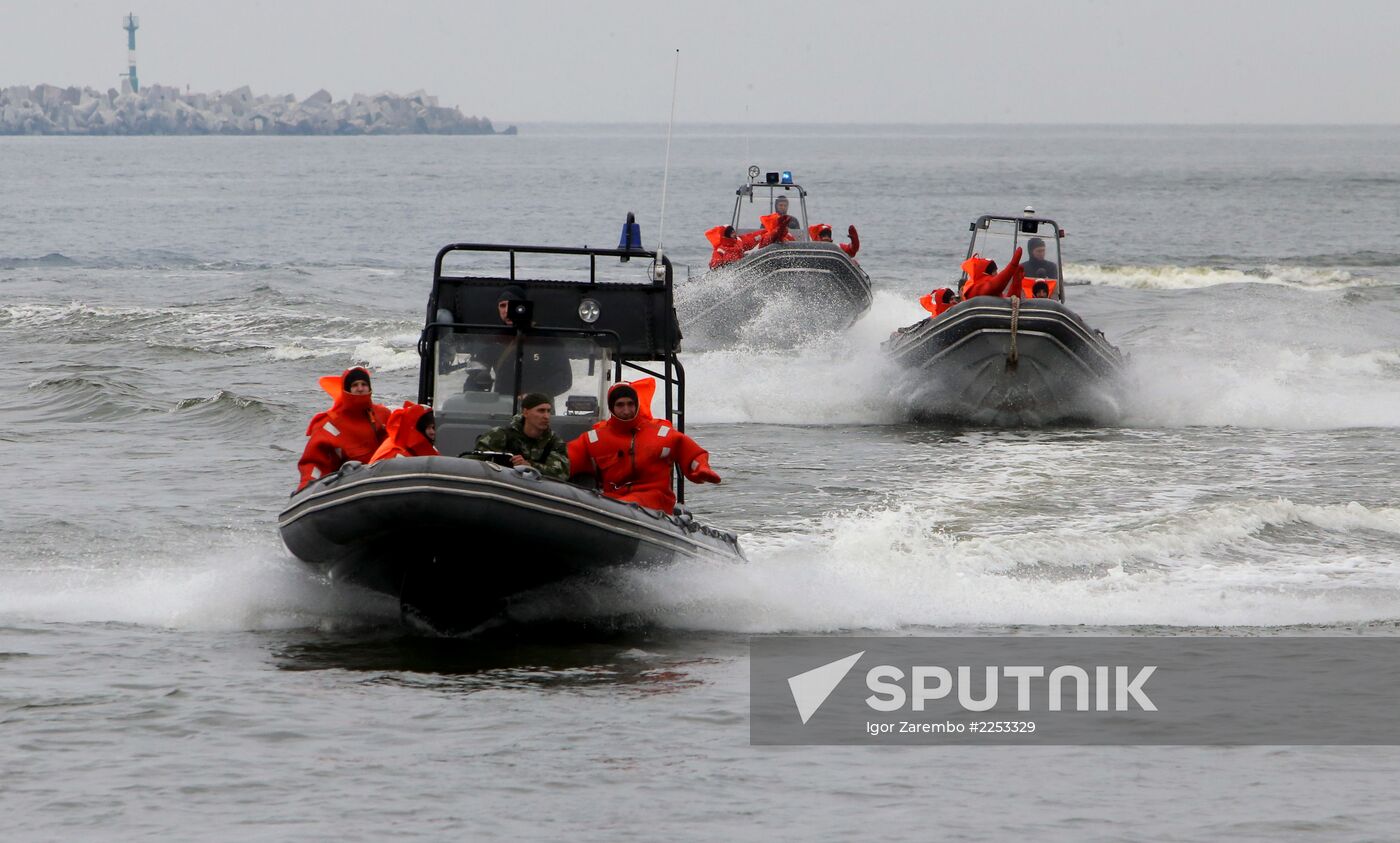 Parade rehearsal for RF Navy Day in Baltiysk