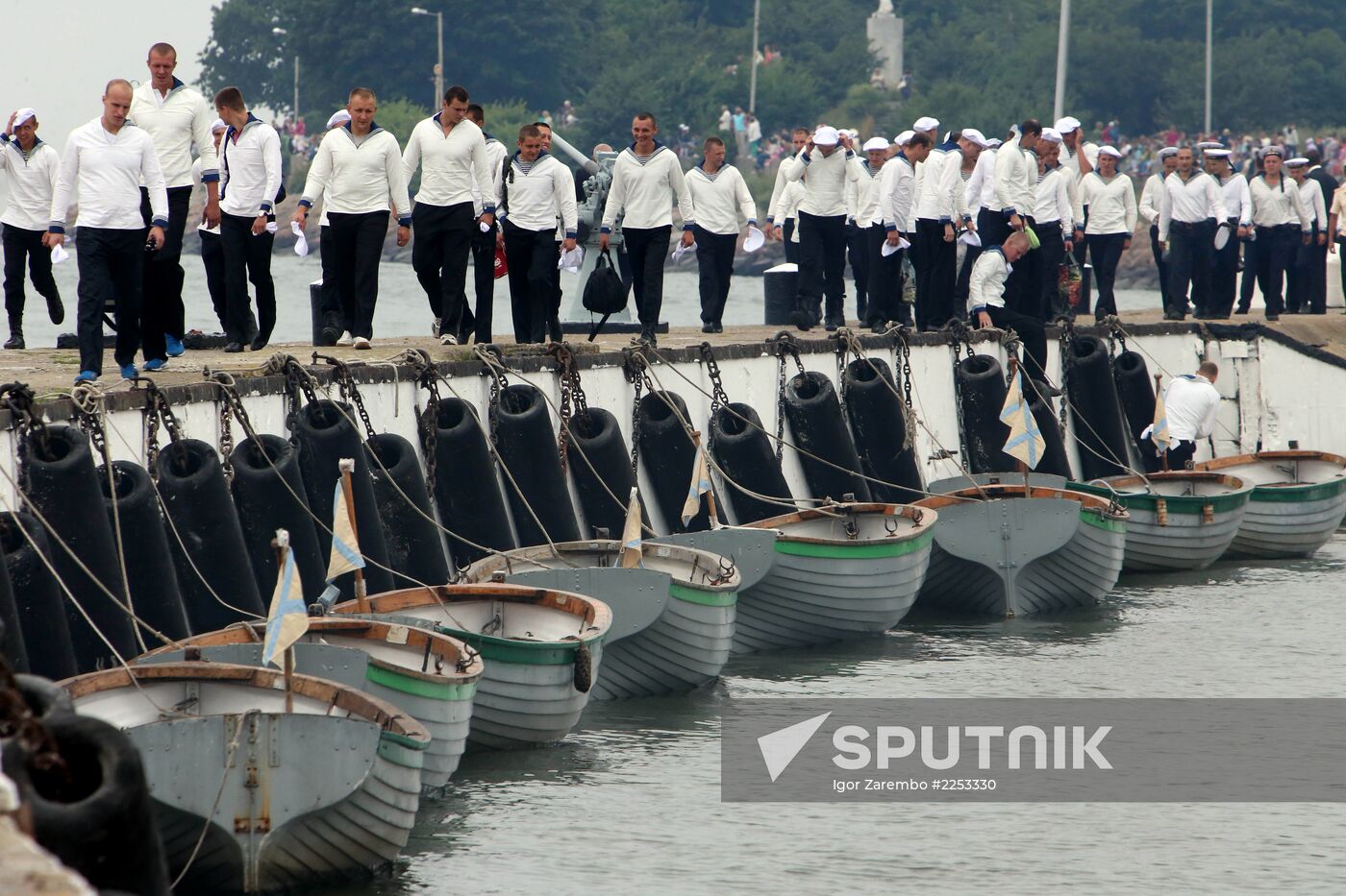 Parade rehearsal for RF Navy Day in Baltiysk