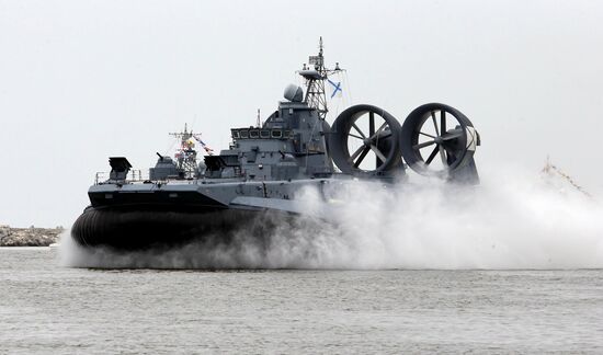 Parade rehearsal for RF Navy Day in Baltiysk