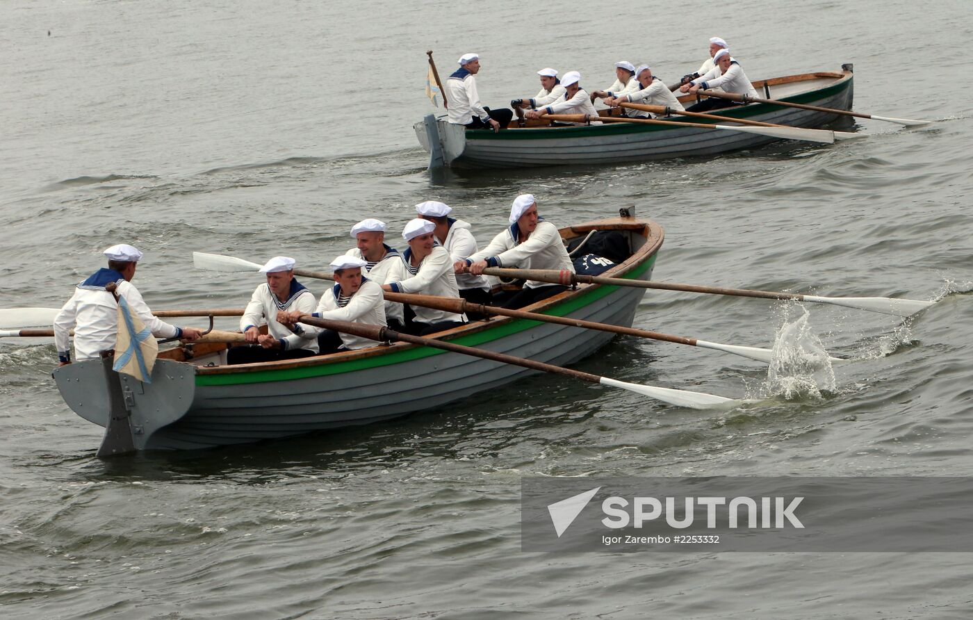 Parade rehearsal for RF Navy Day in Baltiysk