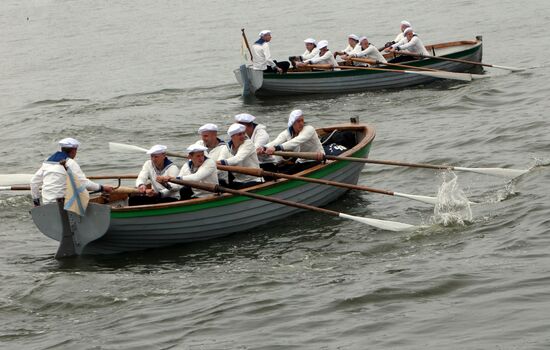 Parade rehearsal for RF Navy Day in Baltiysk