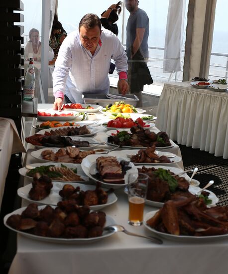 Lunch for friends of lawyer and restaurateur Alexander Rappoport