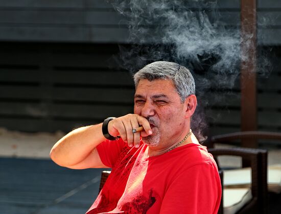 Lunch for friends of lawyer and restaurateur Alexander Rappoport