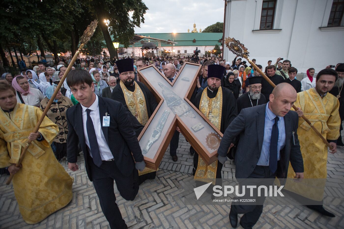 Cross of St. Andrew First-Called brought to Kiev-Pechersk Lavra