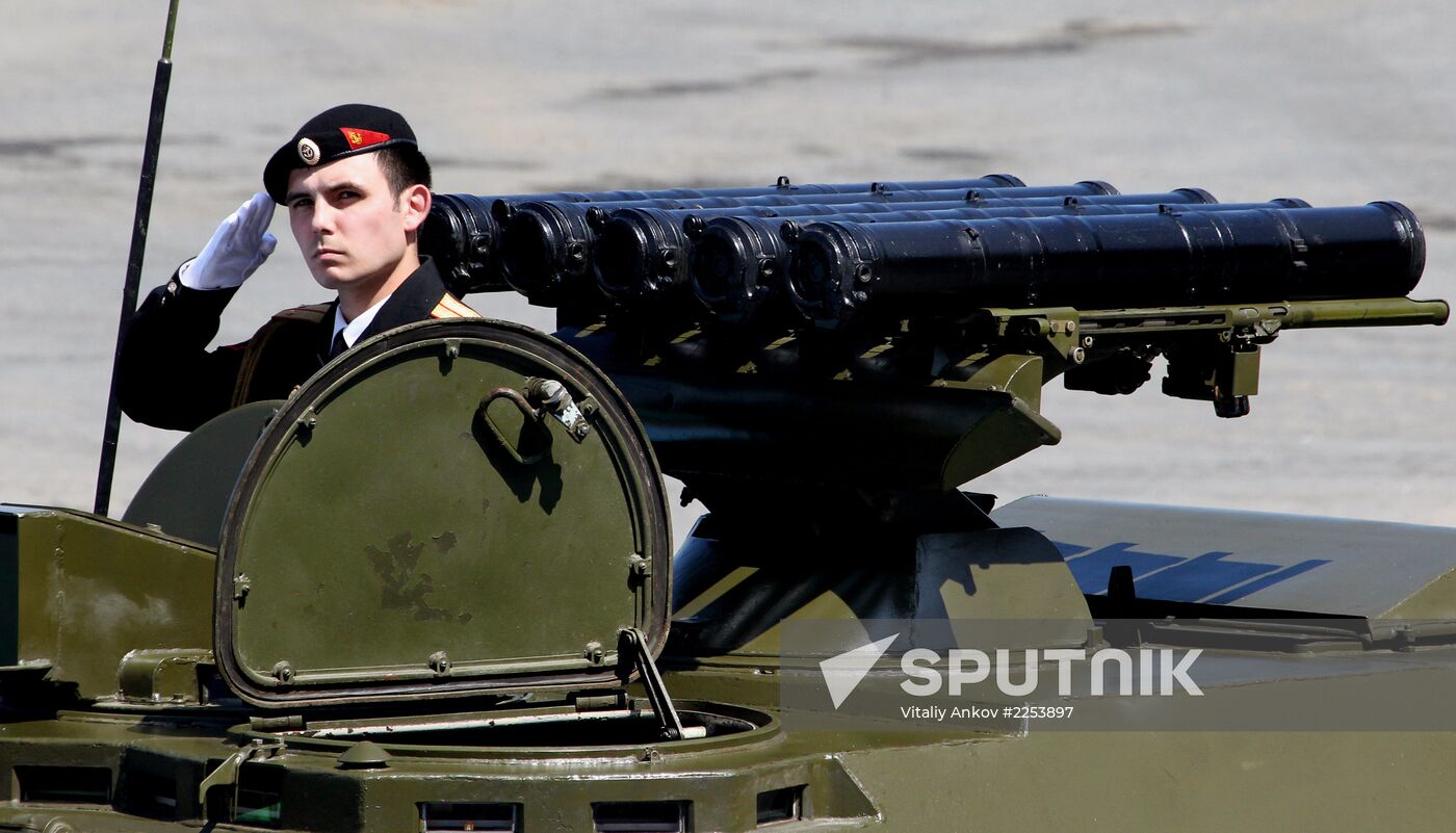 Parade rehearsal for Russian Navy Day in Vladivostok