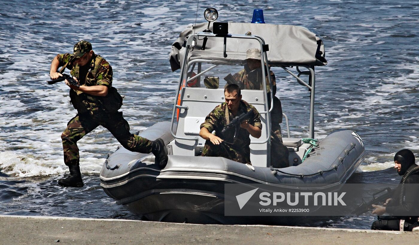 Parade rehearsal for Russian Navy Day in Vladivostok