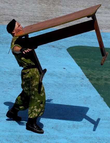 Parade rehearsal for Russian Navy Day in Vladivostok