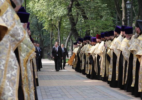 Vladimir Putin at celebration of Christianization of Kiev Rus