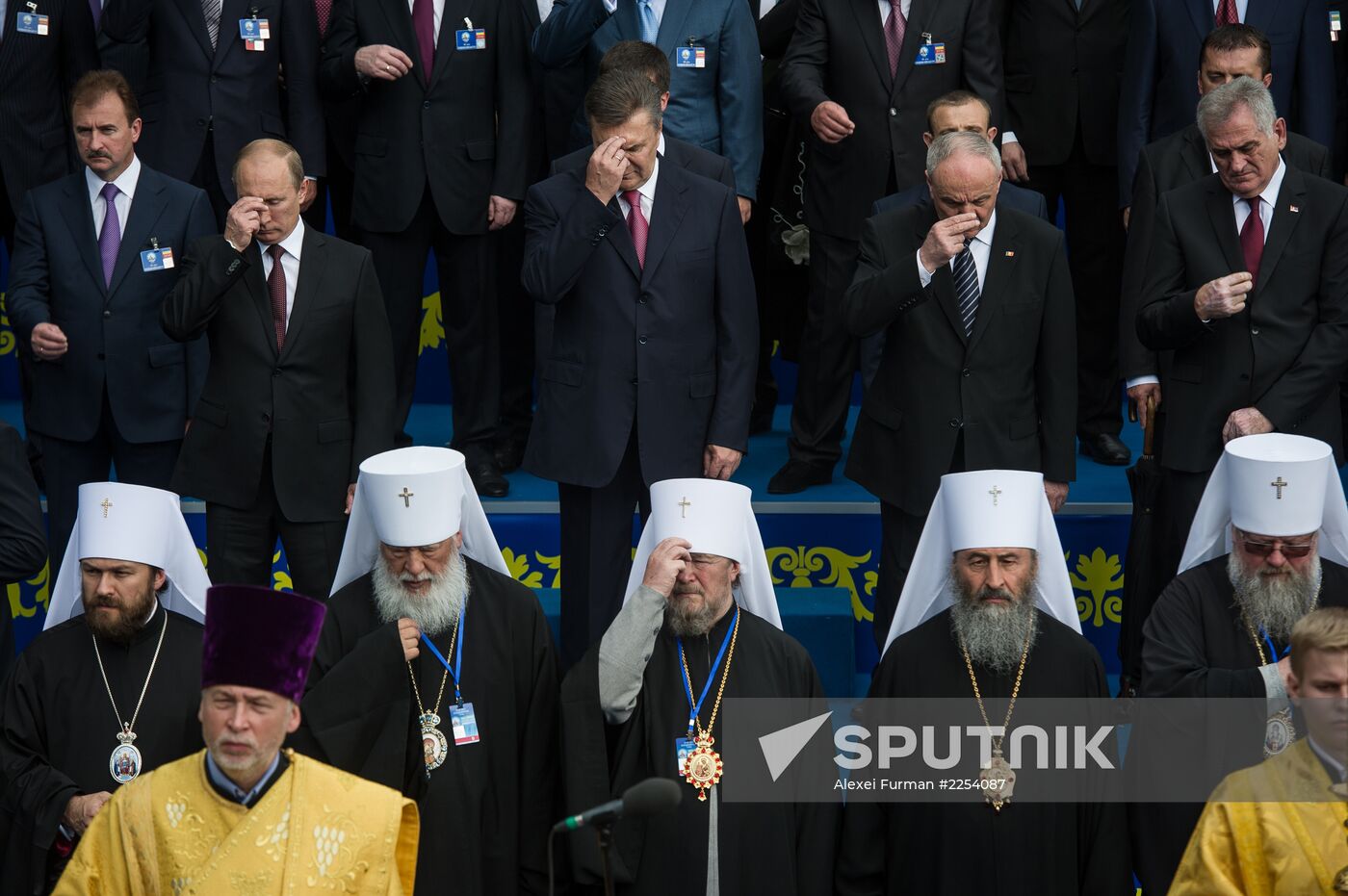Vladimir Putin at celebration of Christianization of Kiev Rus