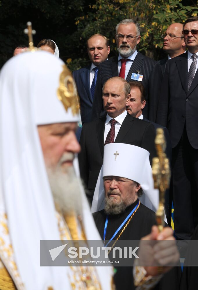 Vladimir Putin at celebration of Christianization of Kiev Rus