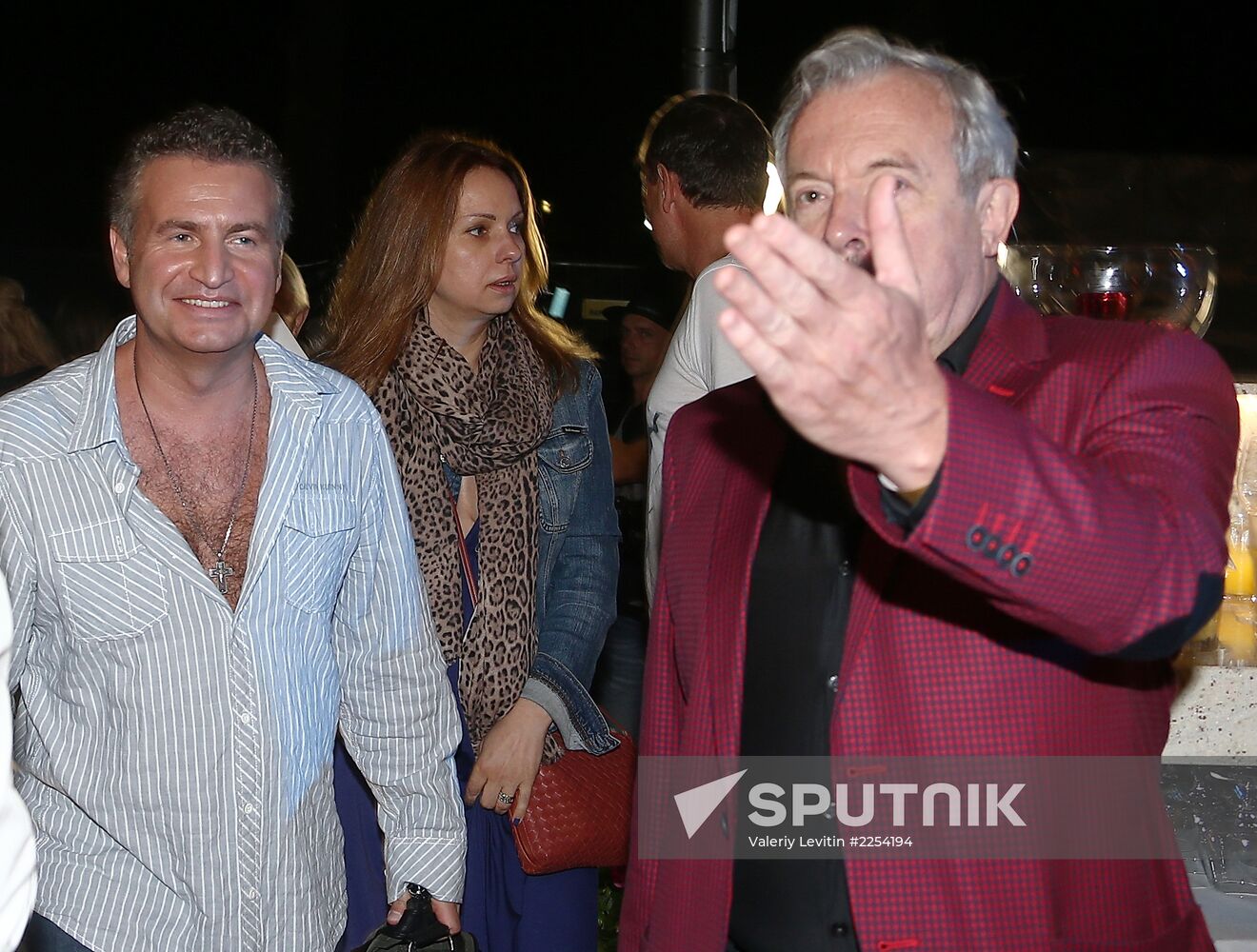 Party following evening with singer Leonid Agutin in Jurmala