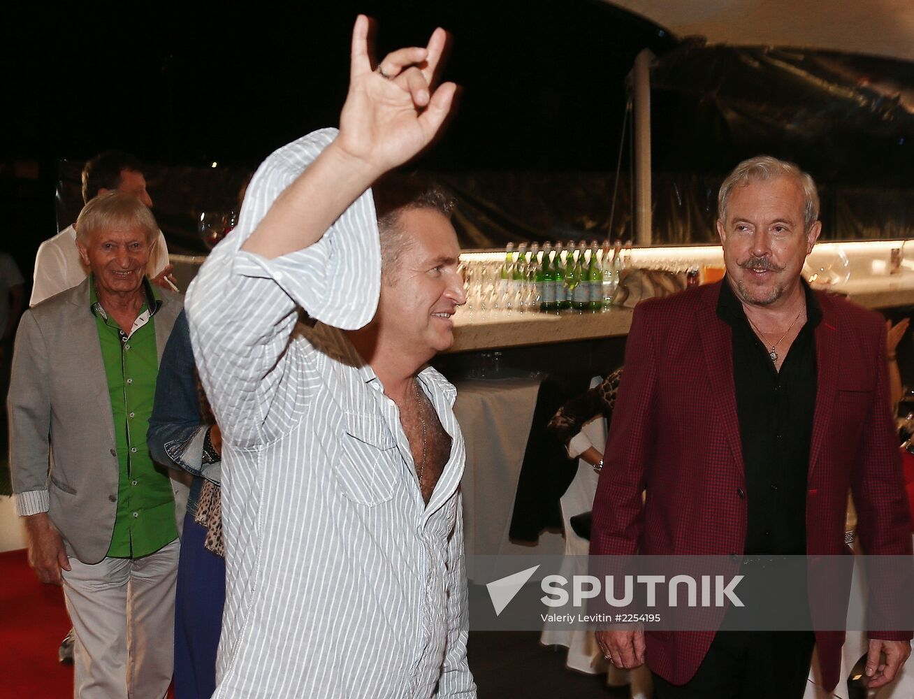 Party following evening with singer Leonid Agutin in Jurmala