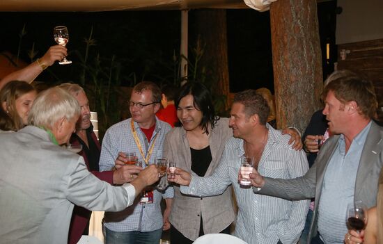 Party following evening with singer Leonid Agutin in Jurmala