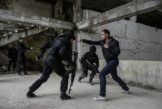 Shooting of experimental action film Hardcore in Tver Region