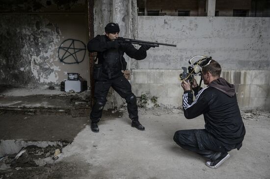 Shooting of experimental action film Hardcore in Tver Region