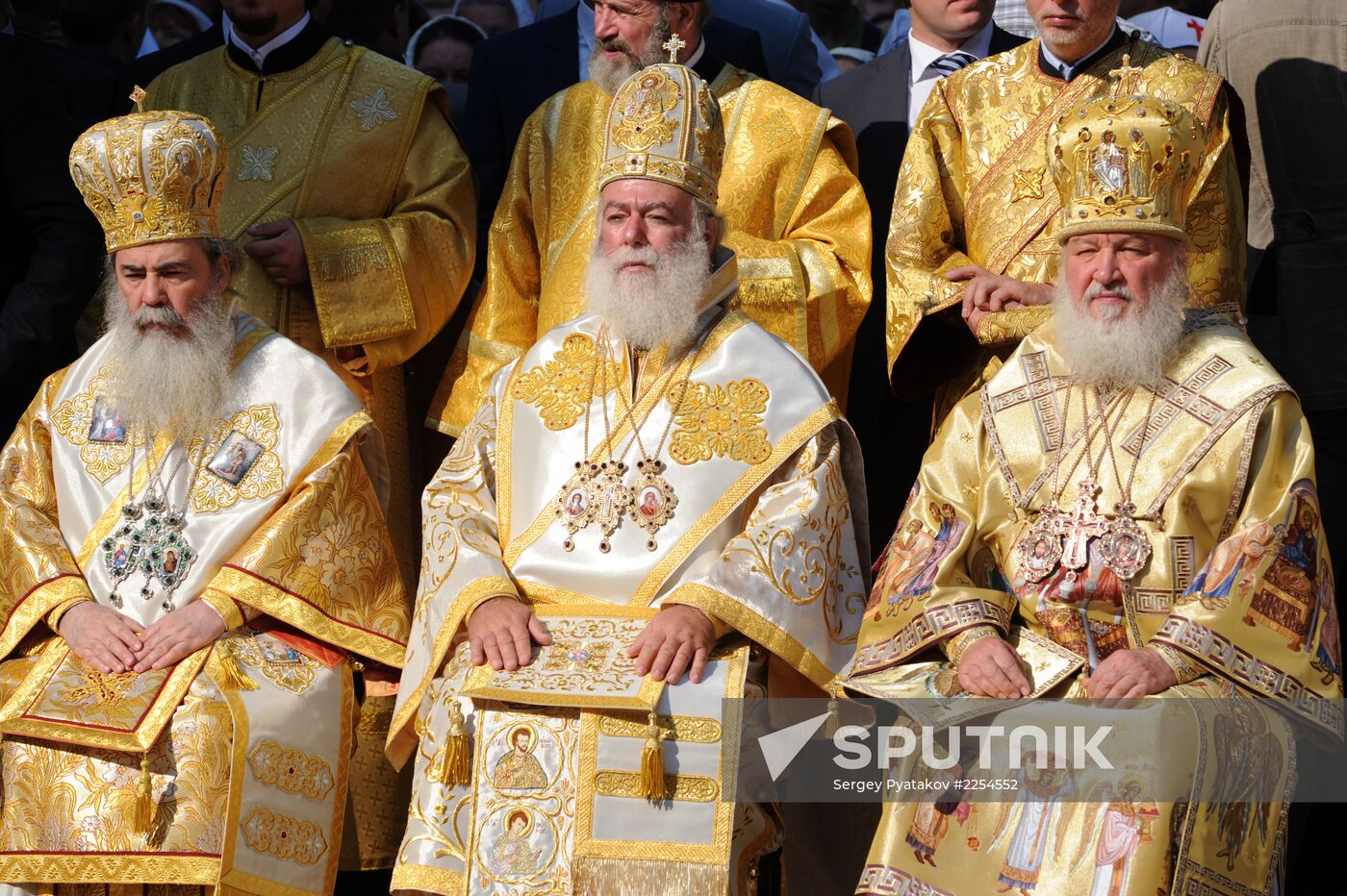 Divine Liturgy in Sobornaya Square at Kiev Pechersk Lavra