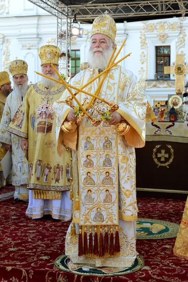 Divine Liturgy in Sobornaya Square at Kiev Pechersk Lavra