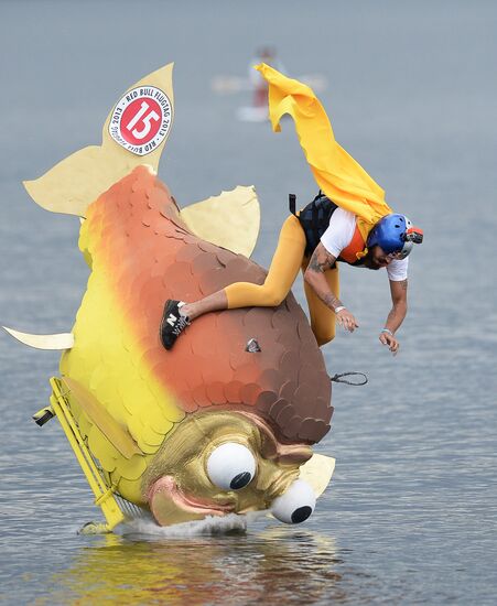 Red Bull Flugtag festival in Moscow