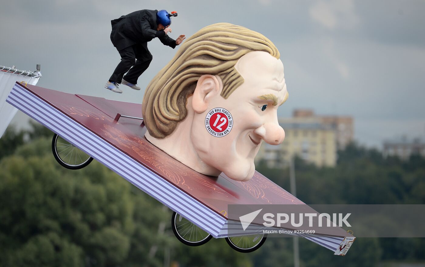 Red Bull Flugtag festival in Moscow