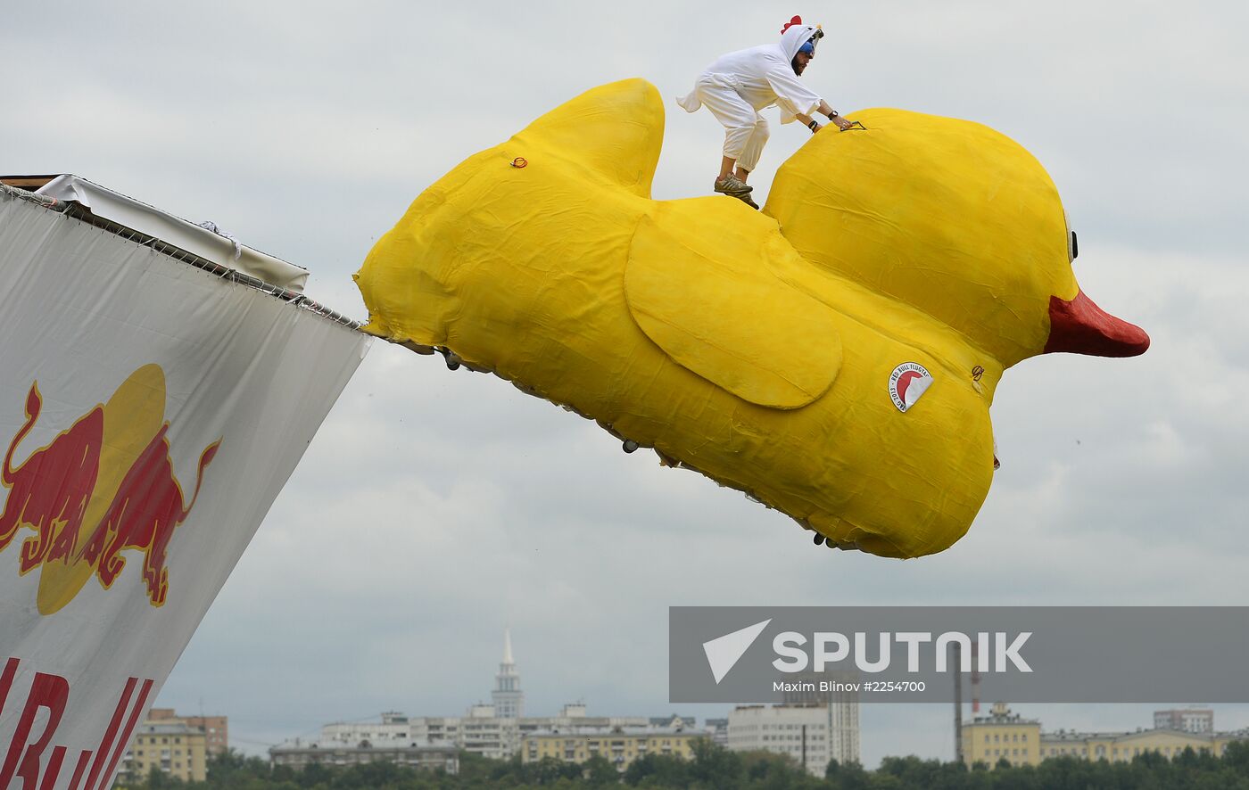 Red Bull Flugtag festival in Moscow