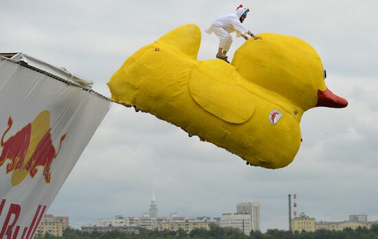 Red Bull Flugtag festival in Moscow