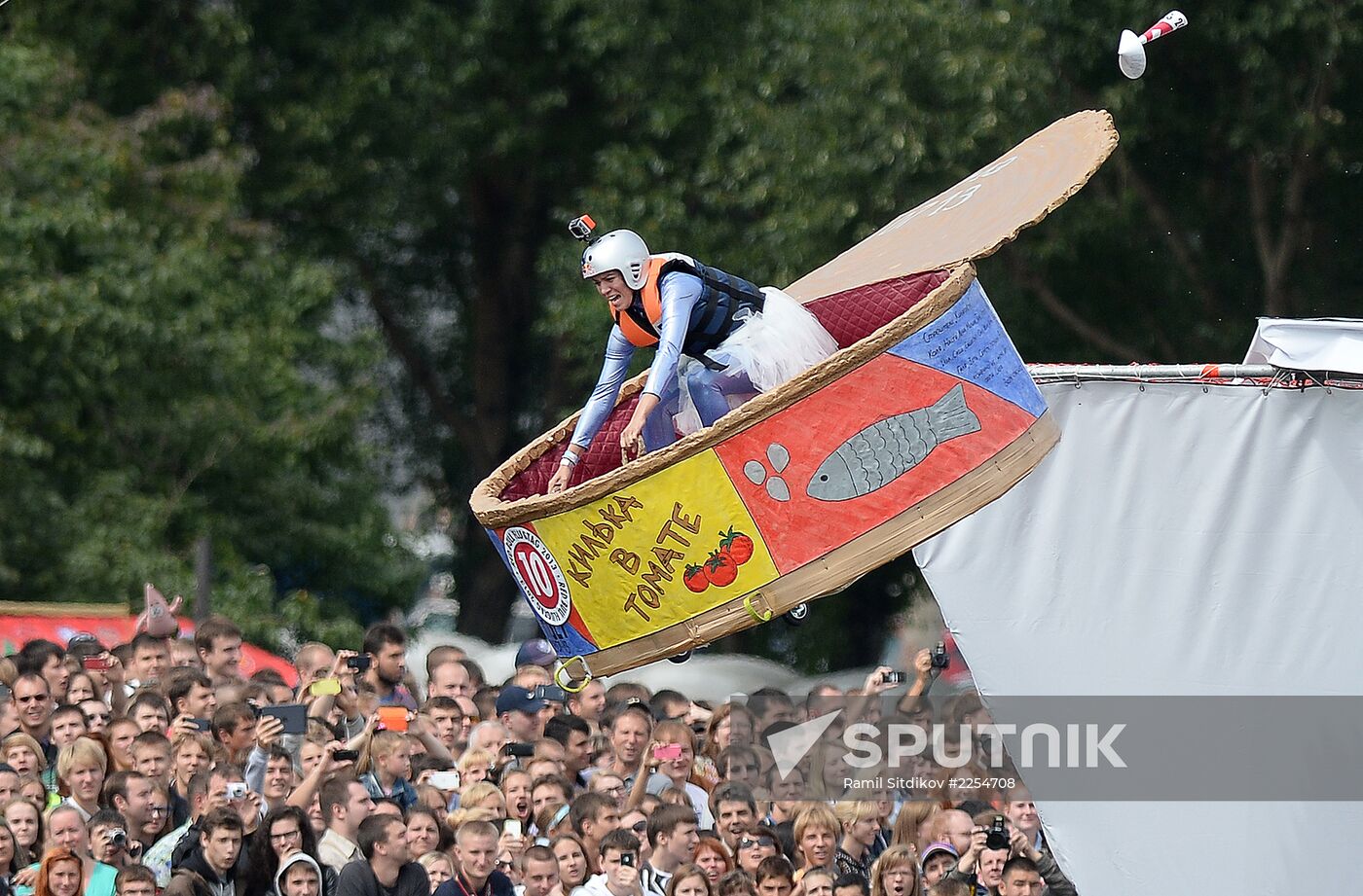 Red Bull Flugtag festival in Moscow