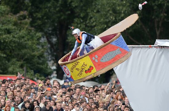 Red Bull Flugtag festival in Moscow