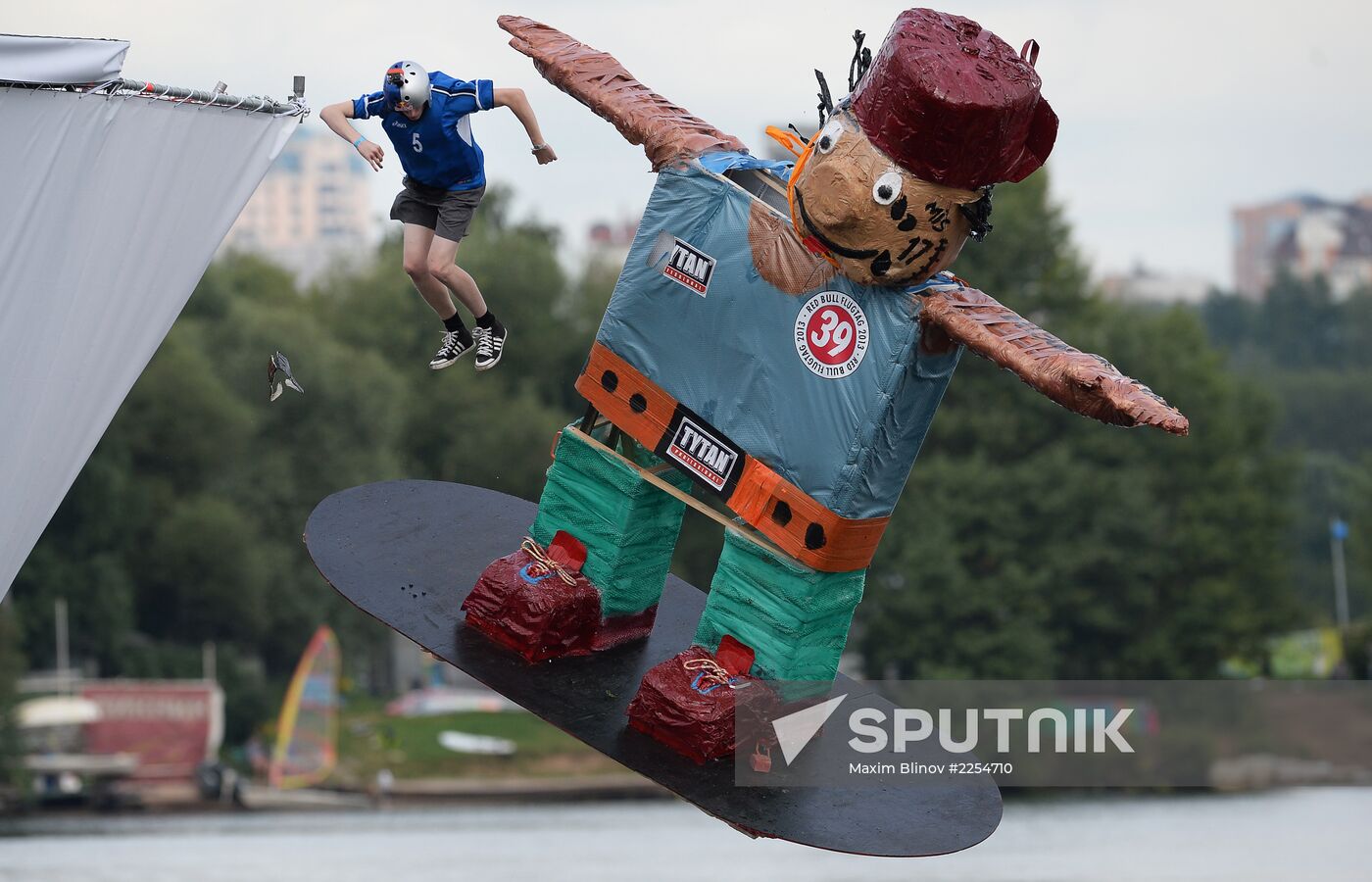 Red Bull Flugtag festival in Moscow