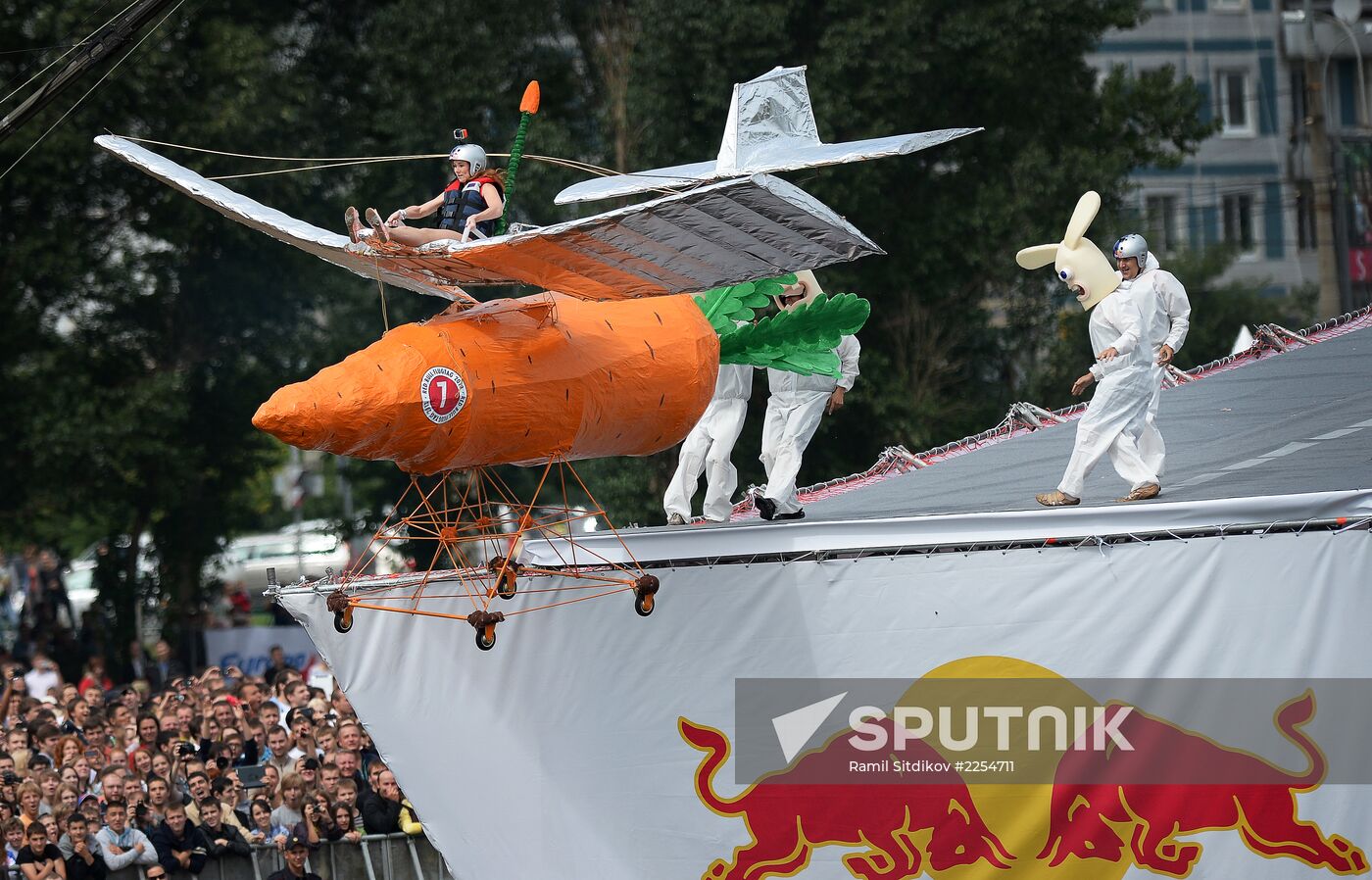 Red Bull Flugtag festival in Moscow