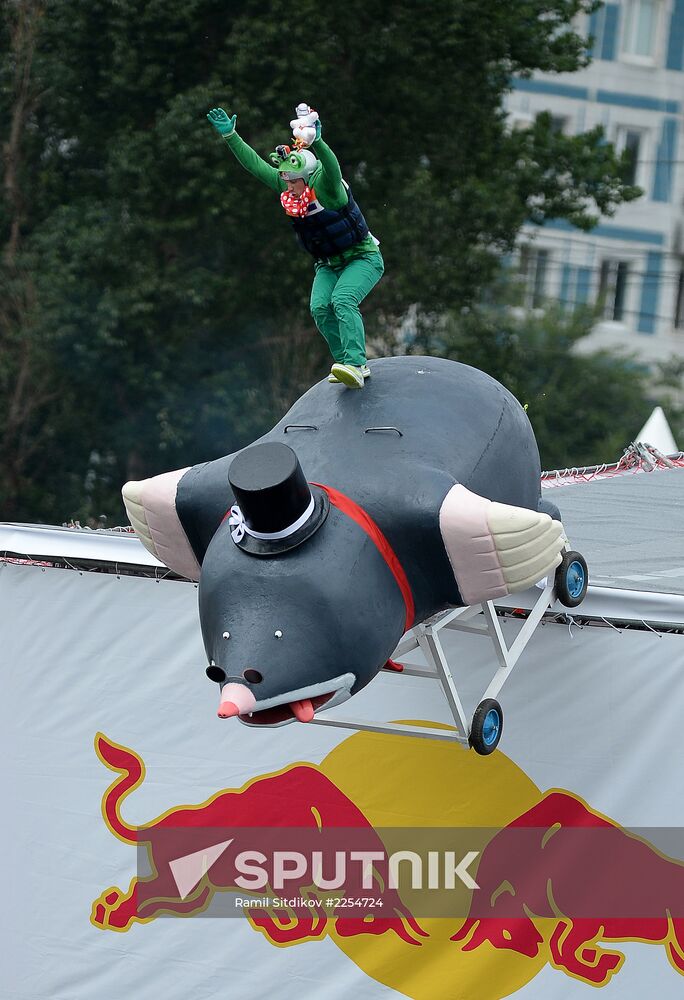Red Bull Flugtag festival in Moscow