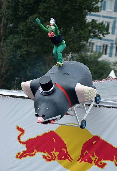Red Bull Flugtag festival in Moscow