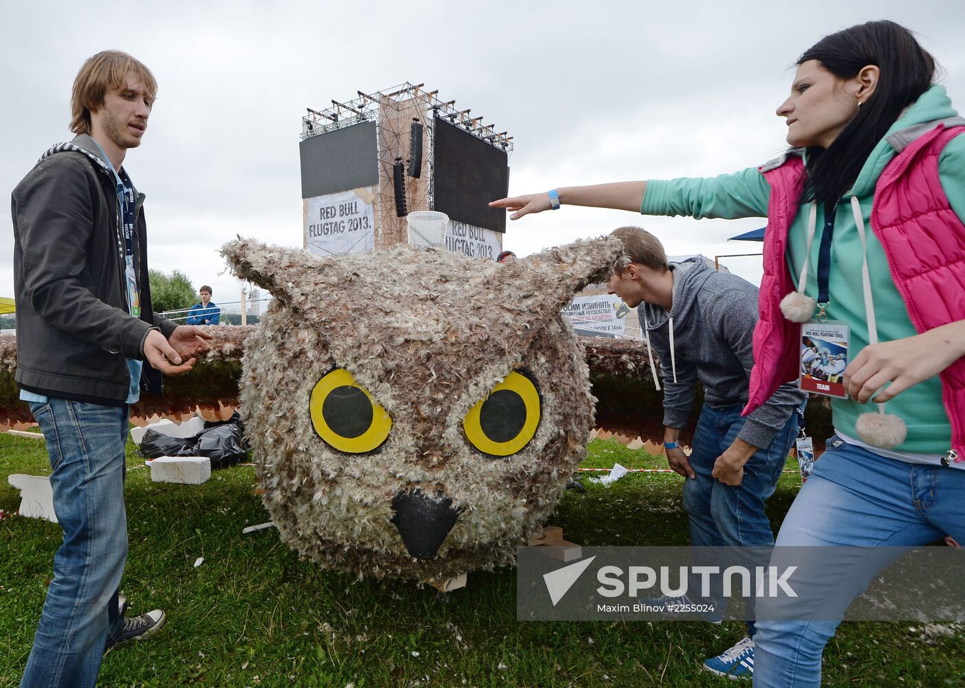 Red Bull Flugtag festival in Moscow