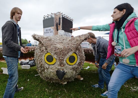 Red Bull Flugtag festival in Moscow