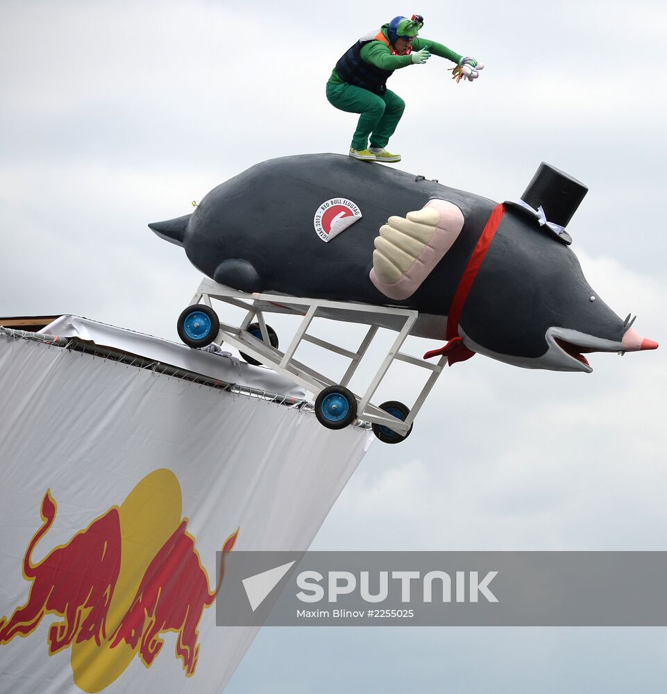 Red Bull Flugtag festival in Moscow