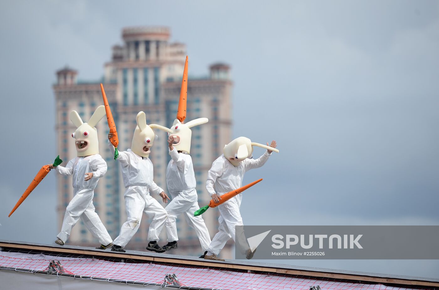Red Bull Flugtag festival in Moscow