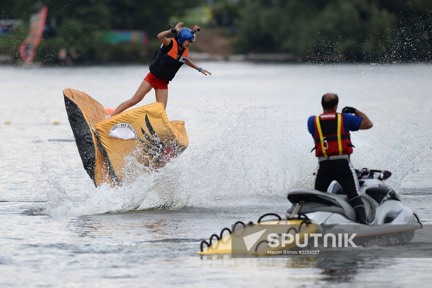 Red Bull Flugtag festival in Moscow