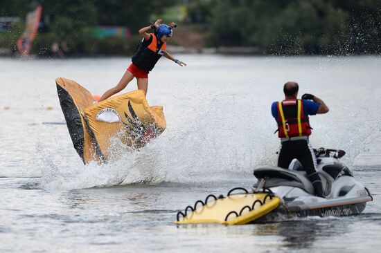 Red Bull Flugtag festival in Moscow