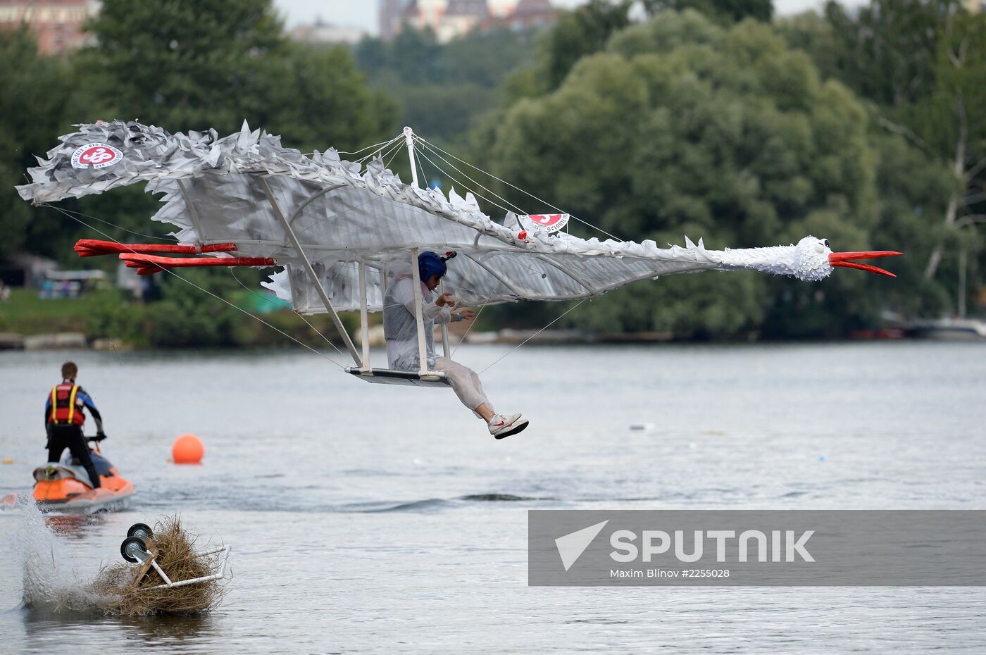 Red Bull Flugtag festival in Moscow