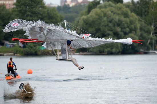 Red Bull Flugtag festival in Moscow