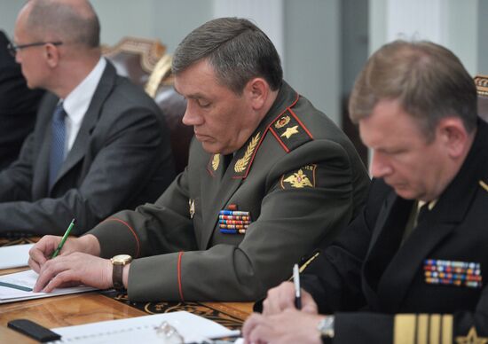 Vladimir Putin holds meeting at Novo-Ogaryovo