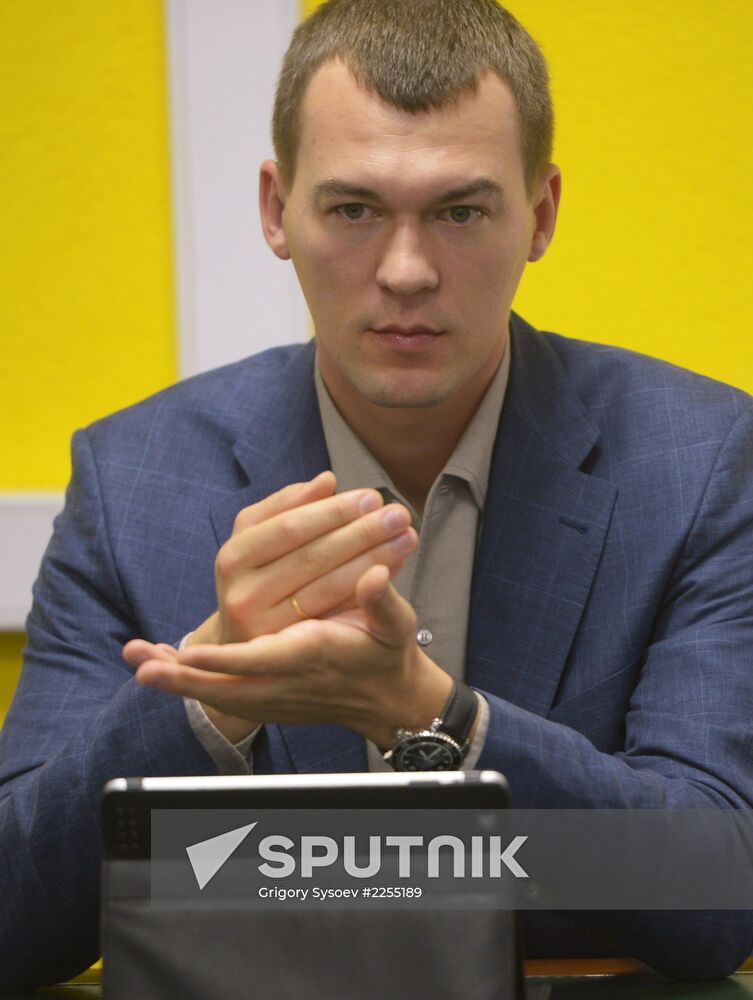 Moscow mayoral candidate Mikhail Degtyaryov