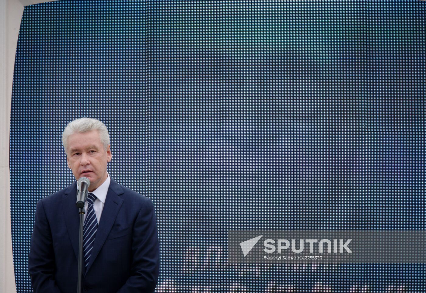 S. Sobyanin at unveiling of monument to inventor of television