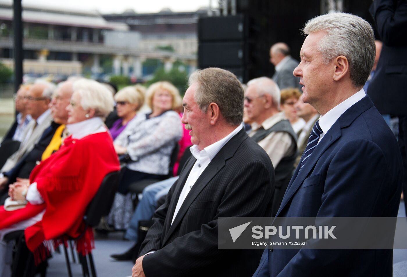 S. Sobyanin at unveiling of monument to inventor of television