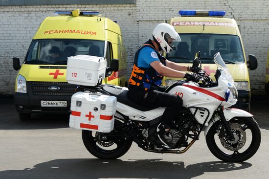 Motorcycle ambulance service introduced in Kazan
