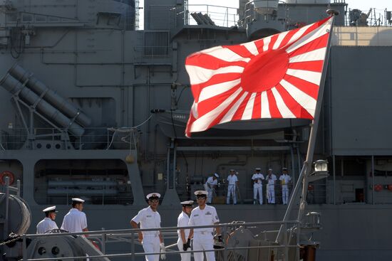 Japanese war ships visit St. Petersburg