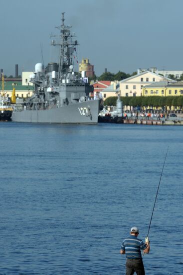 Japanese war ships visit St. Petersburg